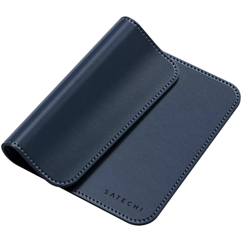 Satechi Premium Mouse Pad - Vegan Leather Mouse Pad (Blue)