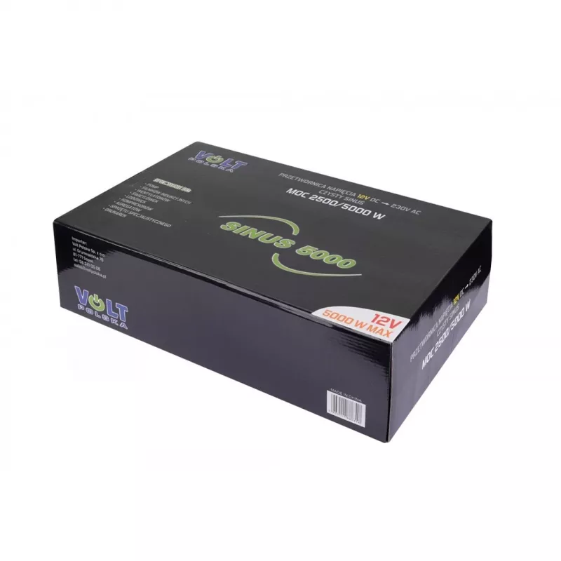 Power inverter Volt SINUS 5000 12V to 230V (continuous 2500W, peak 5000W)