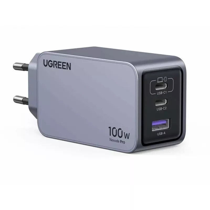 UGREEN Indoor Charger Nexode Pro 3-Port GaN PD Fast Charger 2 USB Type-C