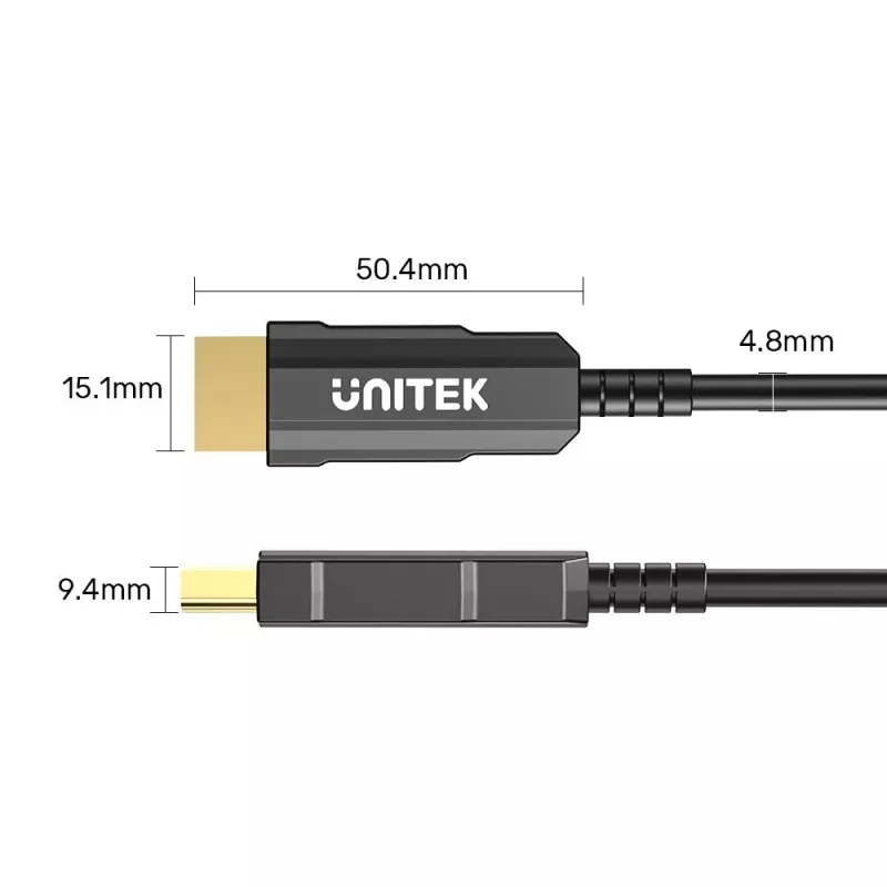 HDMI Cable UNITEK C11072BK-50M 50m 18 Gbit/s 2.0 Black