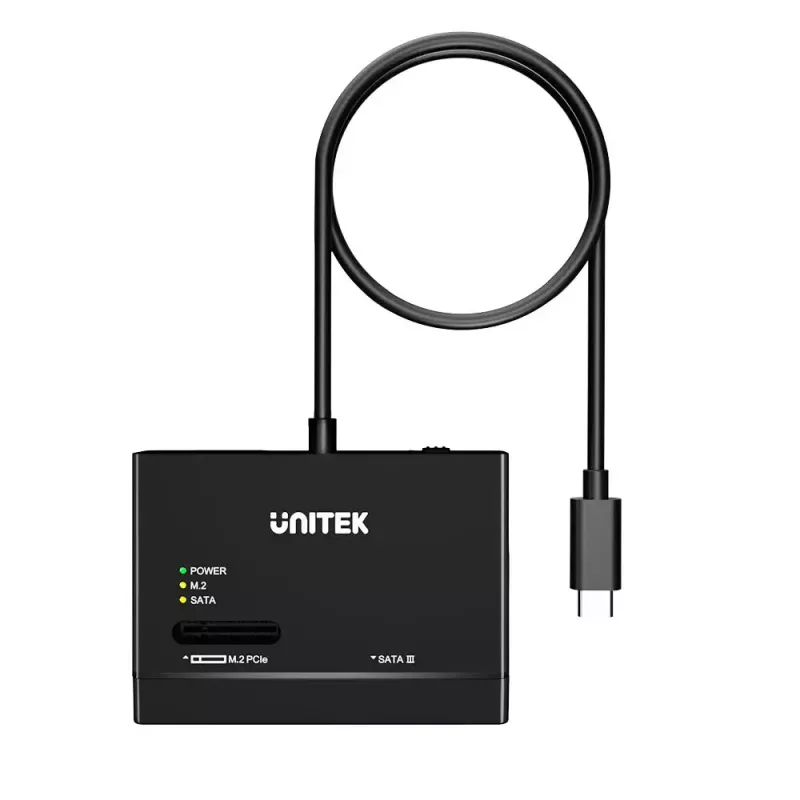 SSD enclosure UNITEK S1232A01-EU Black M.2/2.5 inch/3.5 inch 10 Gbit/s