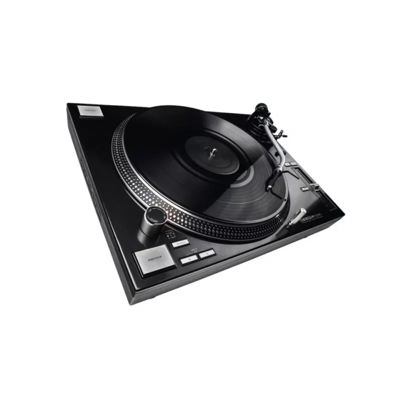 Direct drive DJ turntable Reloop RP-7000 MK2 — 33/45/78 RPM, S-shaped tonearm, aluminium platter, black