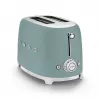 Smeg TSF01EGMEU toaster 6 2 slice(s) 950 W Chrome, Green