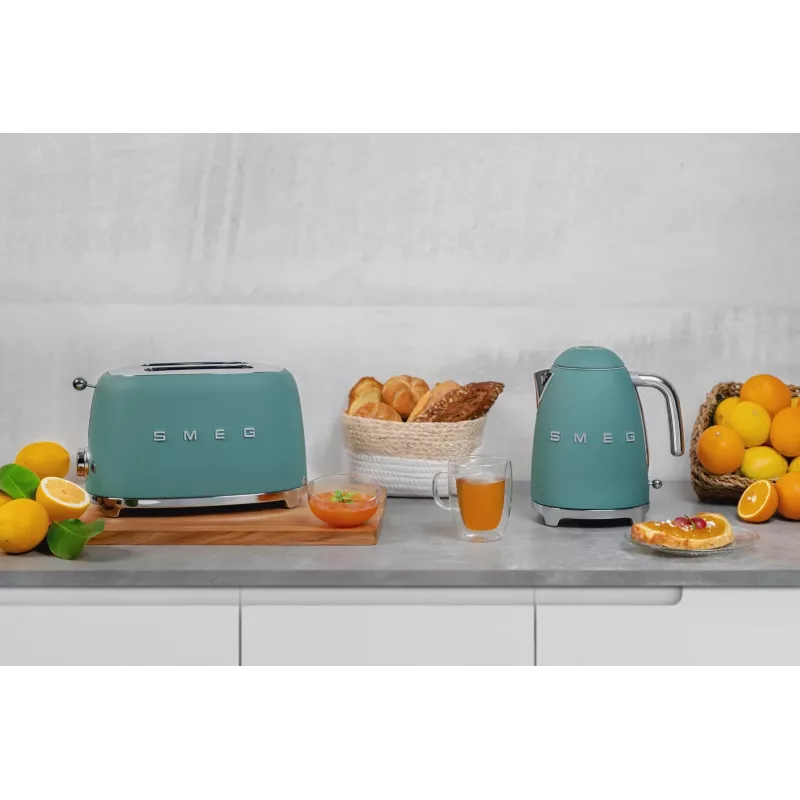 Smeg TSF01EGMEU toaster 6 2 slice(s) 950 W Chrome, Green