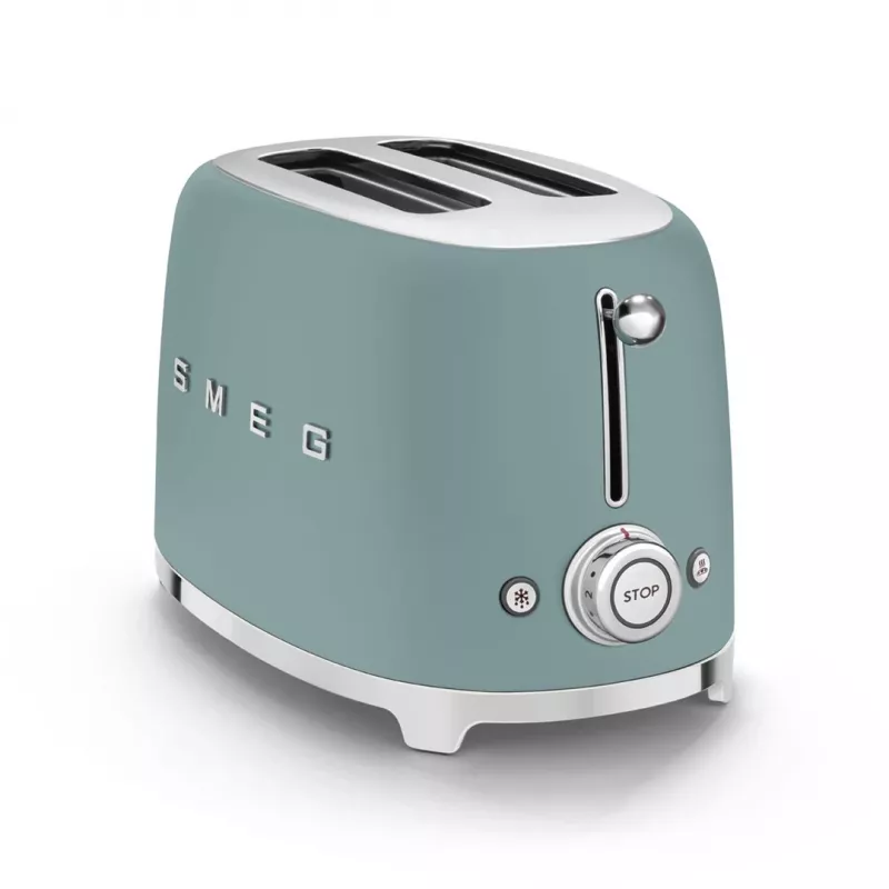 Smeg TSF01EGMEU toaster 6 2 slice(s) 950 W Chrome, Green