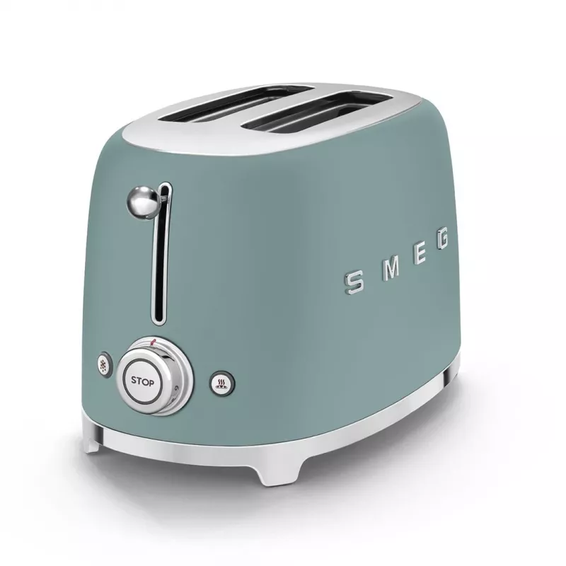 Smeg TSF01EGMEU toaster 6 2 slice(s) 950 W Chrome, Green
