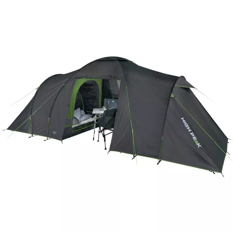 High Peak Como 6.0 Green, Grey Tunnel tent