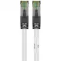 Goobay CAT 8.1 Patch Cable, S/FTP (PiMF), White, 0.5 m - LSZH Halogen-Free, Copper AWG 24 (55123)