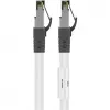 Goobay CAT 8.1 Patch Cable, S/FTP (PiMF), White, 0.5 m - LSZH Halogen-Free, Copper AWG 24 (55123)
