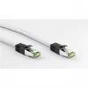 Goobay CAT 8.1 Patch Cable, S/FTP (PiMF), White, 0.5 m - LSZH Halogen-Free, Copper AWG 24 (55123)
