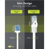 Goobay Ultra-Flexible CAT 6A Patch Cable slim U/UTP White - extra-short plug (74286)