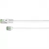 Goobay Ultra-Flexible CAT 8.1 Patch Cable slim U/FTP White - extra-short plug 99.9% (74361)