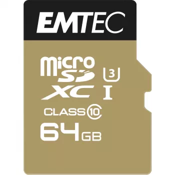 Memory Card Emtec 64GB MicroSDXC Class 10 ECMSDM64GXC10SP