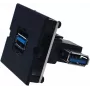 Bachmann 917.122 - USB A - USB 3.2 Gen 1 (3.1 Gen 1) - Black