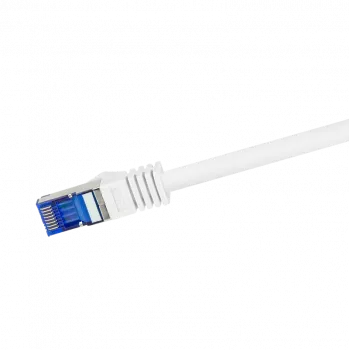 Logilink Professional Ultraflex - Patch-Cable - RJ-45 (M) to RJ-45 (M) - 50 cm - 6 mm - S/FTP -Cat.7 Raw Cable (Cable) / CAT 6a (Ports) - Halogen-Free, Moulded, Snagless - White, R