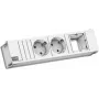 Power strip Bachmann CONI 2xCEE7/3 912.701 — table power unit with 2 CEE7/3 sockets