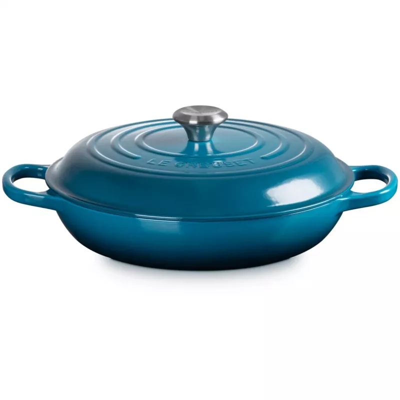 Le Creuset Signature Shallow Casserole round 30cm Deep Teal (21180306422430)
