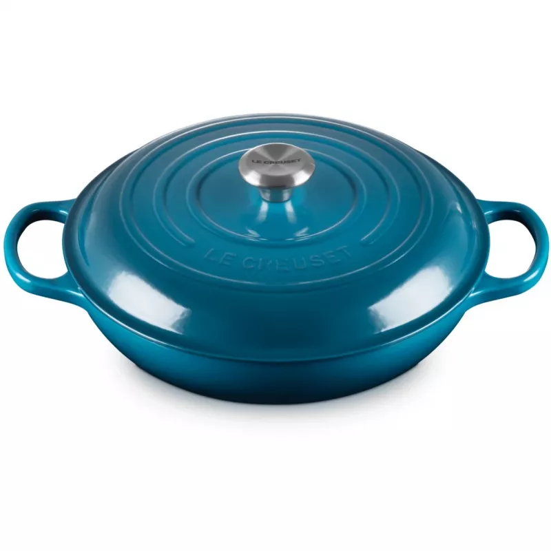 Le Creuset Signature Shallow Casserole round 30cm Deep Teal (21180306422430)