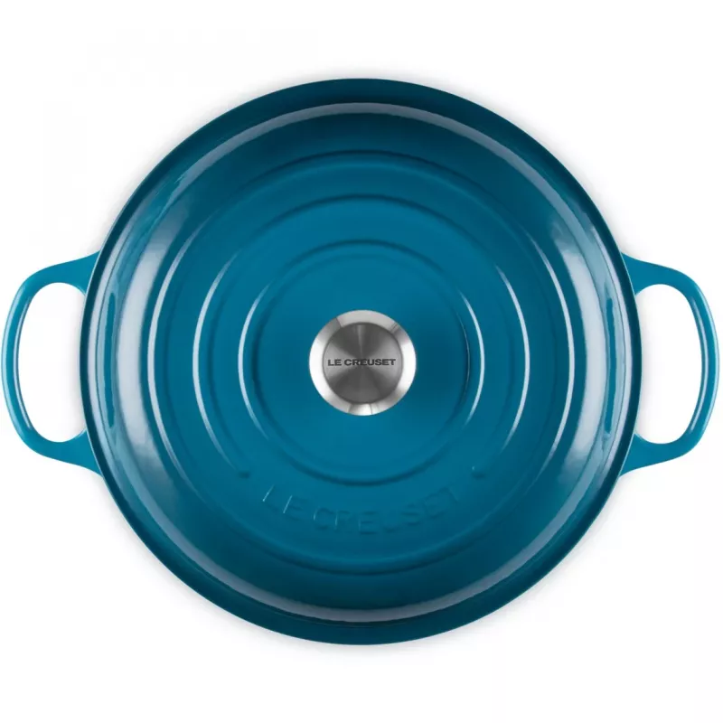 Le Creuset Signature Shallow Casserole round 30cm Deep Teal (21180306422430)