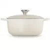 Le Creuset Signature Roaster round 22cm Meringue creme (21177227164430)