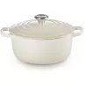 Le Creuset Signature Roaster round 22cm Meringue creme (21177227164430)