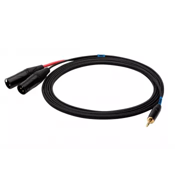 SSQ Cable Jack Stereo 3.5 mm to 2x XLR Male MIXLR3 — 3 m audio cable