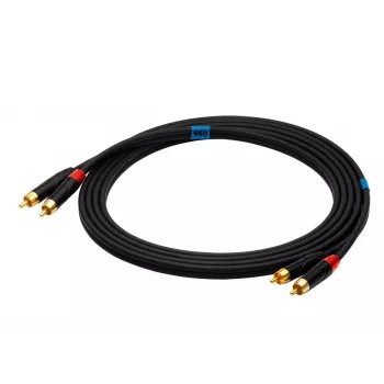 SSQ RCARCA3 - Cable 2x RCA - 2x RCA - 3 m, Black