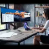 j5create JTSA102 Ergonomic Dual Monitor Mount Black Clamp/Grommet 16 kg
