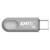 USB Flash Drive Emtec 128GB USB Type-A USB Type-C D280