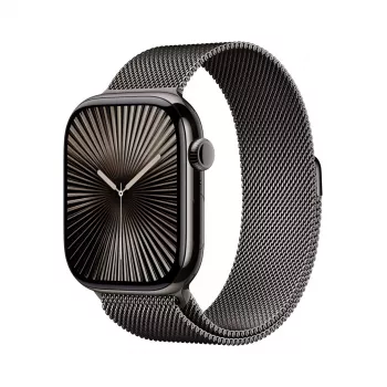 Smartwatch Apple Watch Series 10 GPS + Cellular 46mm Slate Titanium Case with Slate Milanese Loop - S/M