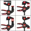 Table clamp Bessey EZR15SET one-hand, 150 mm clamping width, 60 mm throat depth, black/red