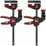 Table clamp Bessey EZR15SET one-hand, 150 mm clamping width, 60 mm throat depth, black/red