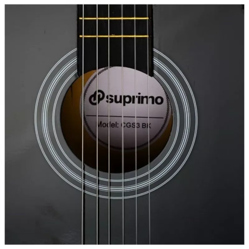 SUPRIMO CGS3 BK - classical guitar 4/4, black