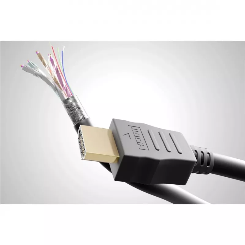 Goobay HDMI 2.0 90° angled Cable with Ethernet 4K 60Hz 5 m Black