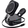 Indoor wireless charger InLine 33392T for headphones, headsets, smartphones and smartwatches — USB power 9/12 V, Black