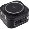 Indoor wireless charger InLine 33392T for headphones, headsets, smartphones and smartwatches — USB power 9/12 V, Black