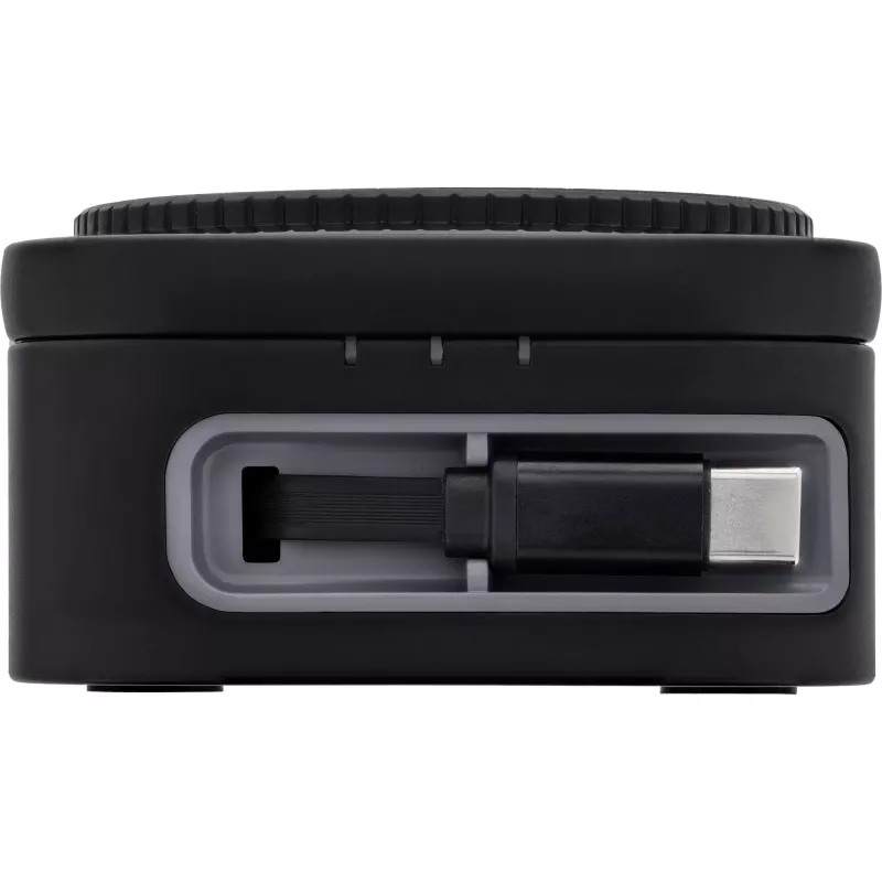 Indoor wireless charger InLine 33392T for headphones, headsets, smartphones and smartwatches — USB power 9/12 V, Black