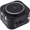 Indoor wireless charger InLine 33392T for headphones, headsets, smartphones and smartwatches — USB power 9/12 V, Black