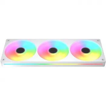 COUGAR Unity360-FB 360mm Single-Frame ARGB PWM Reversed Fan, 120mm x3, 700–1600 RPM, FDB, White