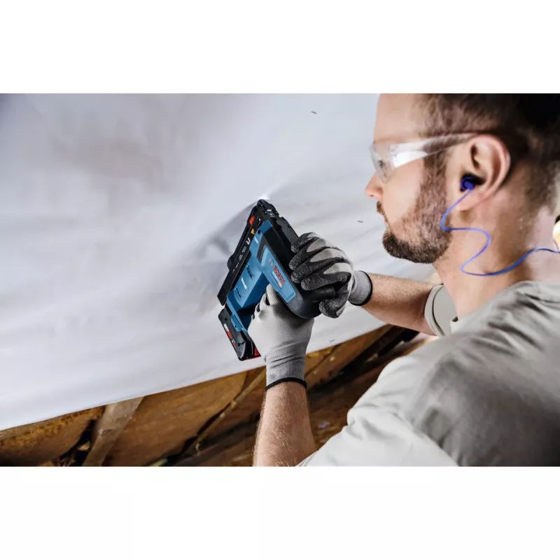 Cordless Wood Stapler GTH 18V-14 Professional solo, 18Volt, Electric Stapler Blue/black, without Battery and Charger