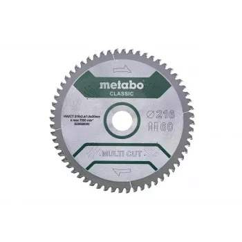 Circular saw blade Metabo 628066000 21.6 cm