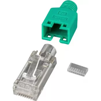 EFB Elektronik Manufacturer RJ45 Plug STP TM11 Green 100 pieces 3 Elemente Cat - Cable-/Adapter Set - Network