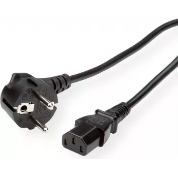 ROLINE GREEN Power cable protective cover C13 LSOH 1.8 m black - Power/power supply - 1.8 m