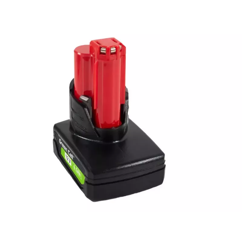 Cordless tool battery Green Cell PTML12V6 12V Li-Ion 6 Ah, dimensions 6.6×9×11.1 cm