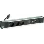 Power strip Bachmann CONI 912.18118 with 3x CEE7 sockets and 2x CAT6a network ports