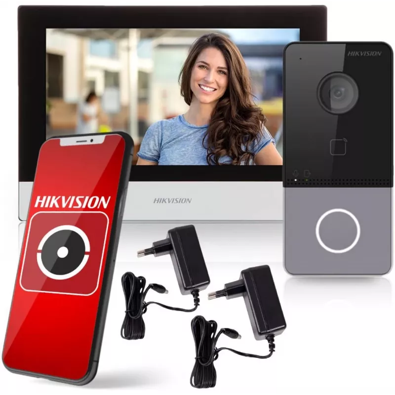 Video Intercom System Hikvision DS-KIS603-P(C)/EU 2 MP 7 inch LCD