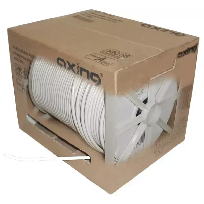 Coaxial Cable Axing SKB09404 250m White 6.6mm