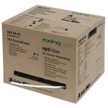 Coaxial Cable Axing SKB09404 250m White 6.6mm