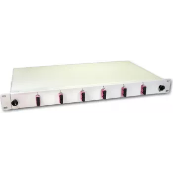 Lightwin LWL Splice Box, 12 Fibres, 6x DSC Multimode, 50/125µm OM4 Pigtail Splice Boxes (SPBOX 12G50 OM4 DSC)