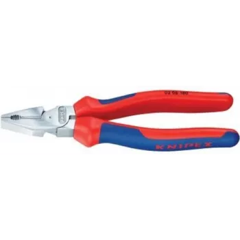 Knipex power combination pliers l.180mm, chromed, multi-component sheath